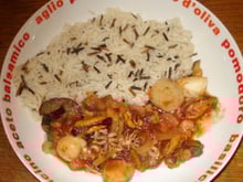 Fruit de mer à la tomate et aux herbes de Provence