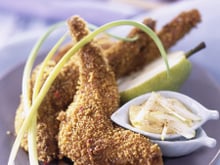 Epaules de lapin au pain d'épice, mayonnaise à la poire