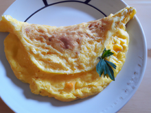 Omelette  toute simple au Gruyère
