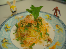 Salade de mangue verte aux crevettes