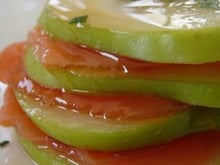 Millefeuille de saumon-pomme à l'érable