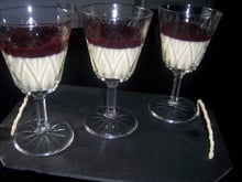 Panna cotta à la crème de cerise
