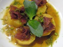 Pomme de terre et bœuf séché au bouillon Ariake