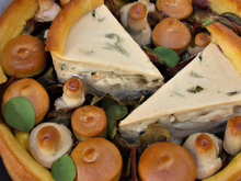 Tourte de poulet et trompettes de la mort