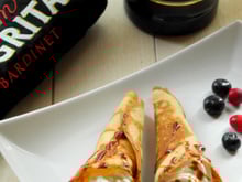 Cornets de crêpes à la chantilly & caramel rhum Negrita - café