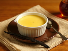 Flan aux œufs à la vanille