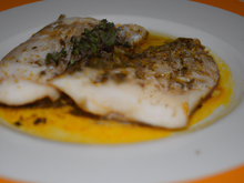 Filet de merlan épicé aux herbes