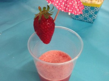 Cocktail à la fraise
