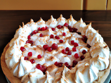 Tarte meringuée aux groseilles