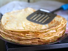 Crêpes sans œufs et délicieuses