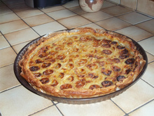 Tarte rhubarbe banane