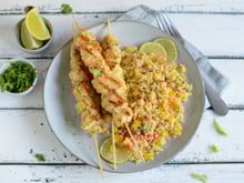 Brochettes de poulet au citron vert et au thym, tartelettes à la courgette et fromage frais, club sandwich à l’avocat… Votre menu healthy de la semaine du 25 au 29 juillet par 750green