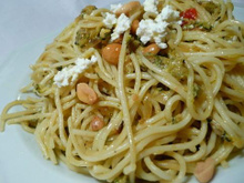 Linguine aux courgettes et ricotta