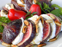 Salade aux figues et mozzarella