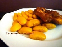 Haricots soissons : Tamarinade de poulet et sa soissonee