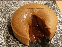 Mi-cuit à la crème de marrons cœur chocolat noir