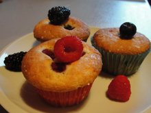 Muffins fruits rouges
