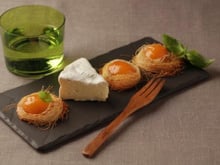 Mon Lanquetot en croustille d'abricots au parfum de basilic