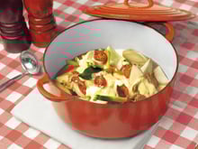 Pot au feu de porc au chorizo et légumes croquants