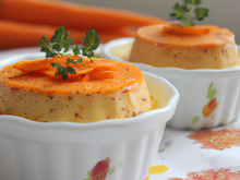 Petits flans de carottes au fromage