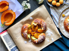 Koulibiac à l'abricot et aux pommes