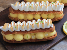 Éclairs au citron meringués