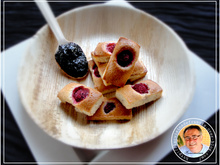 Minis financiers aux amandes et framboises