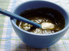 Velouté de blettes au basilic