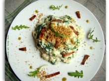 Risotto roquette brocciu et chapelure