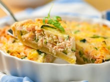 Quiche au saumon et St Môret