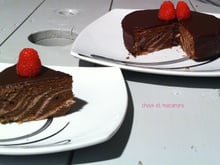 Marbré chocolat noir - framboise