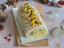 Bûche légère au yaourt et aux fruits