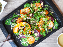 Salade de légumes d'automne au dukkah