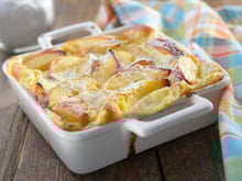 Clafoutis pêche amande
