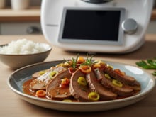 Langue de bœuf sauce piquante au thermomix