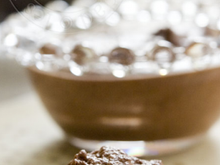 Mousse fondante à la crème de marron et au chocolat maison
