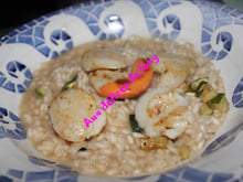 Risotto aux Saint-Jacques et courgette