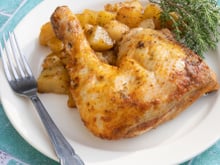 Cuisses de poulet et pomme de terre au four