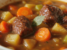 Ragoût de bœuf aux pommes de terre et carottes