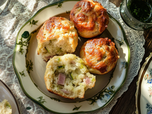 Muffins courgettes jambon au cumin