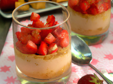 Verrine de fraises aux speculoos