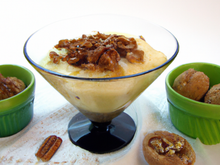 Crème glacée aux noix et vin de noix du Périgord