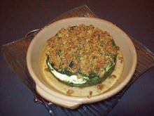 Crumble d'épinard ricotta