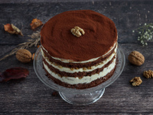 Gâteau tiramisu aux Noix du Périgord AOP et au chocolat