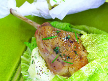 Papillotes de chou au lapin et pommes