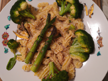 Fusillis asperges et brocolis