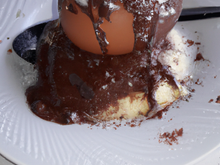 Œufs à la neige au chocolat