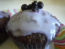 Cupcakes aux myrtilles maison