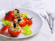 Tomates farcies à la bretonne au Râpé de la Mer Coraya