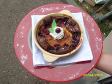 Clafoutis aux griottes et kirsch